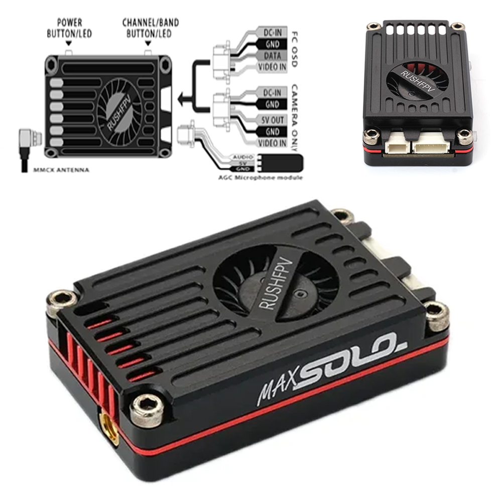 RUSHFPV RUSH MAX SOLO 5.8GHz 2 - đánh giá và giá Rushfpv Rush Max Solo 5.8G 2.5W Vtx