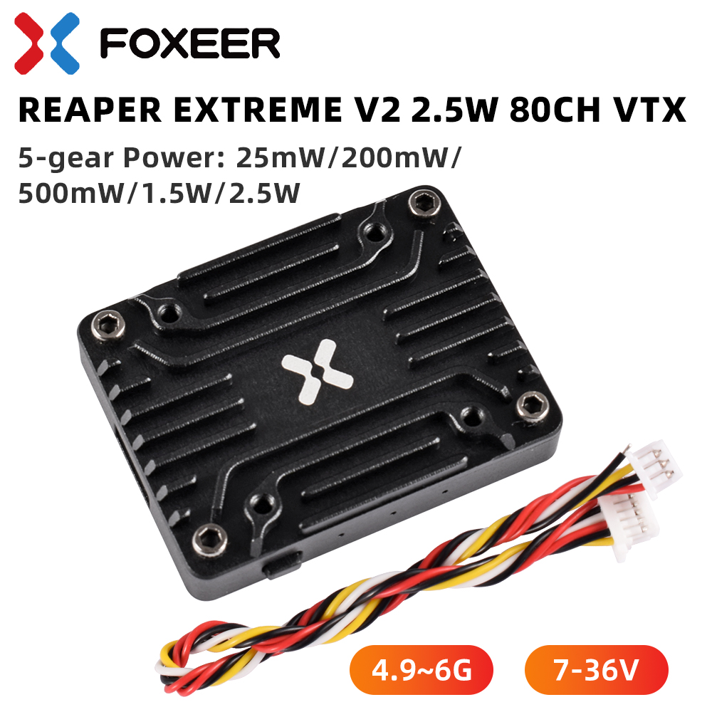 Foxeer 4.9-6G Reaper Extreme V - đánh giá và giá Foxeer Reaper Extreme 2.5W Vtx