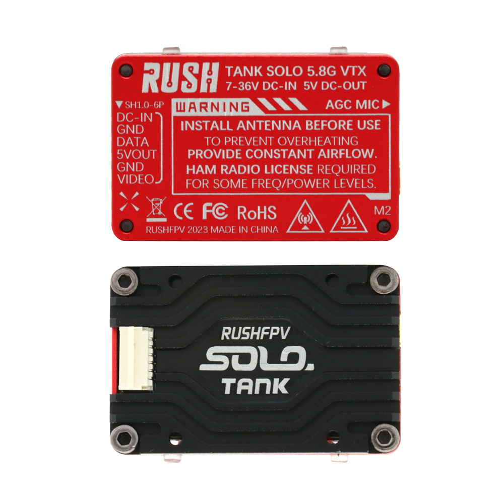 RUSH Solo Tank 5.8G VTX Video  - đánh giá và giá Foxeer Reaper Extreme 2.5W Vtx